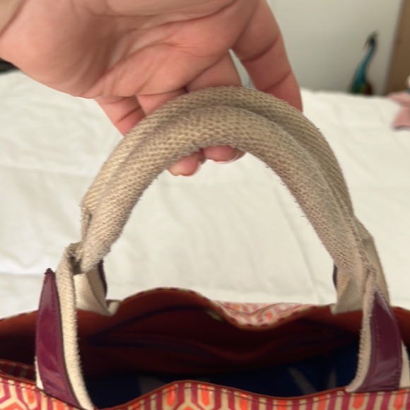 Steve Madden plastic lined tote hood condition no rips tears holes. - Picture 2 of 6